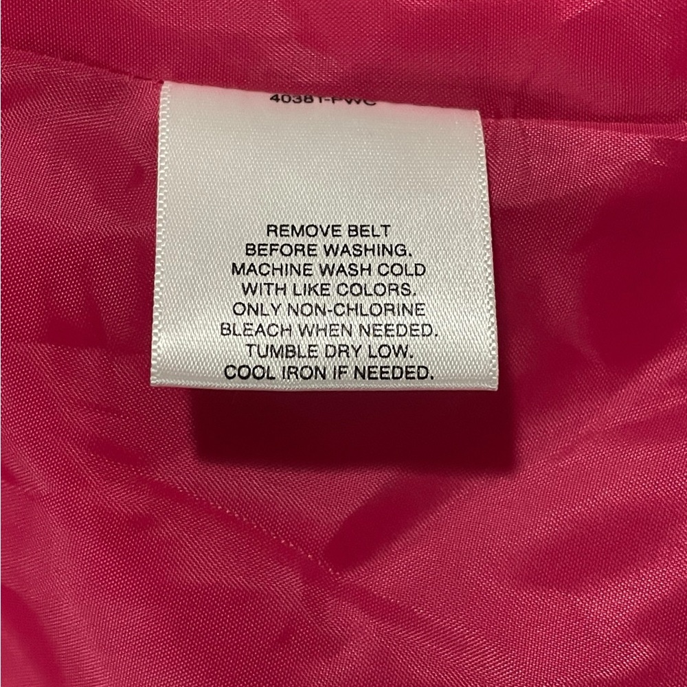 Apostrophe Small Hot Pink Double Breasted Women’s Blazer with Tie Waist - Picture 15 of 16